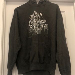 Large Gray One World Observatory hoodie